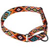 Нашийник для собак мартингейл Urban нейлоновий з металевою фурнітурою, принт Гуцульський, Помаранчевий M 38-51 см