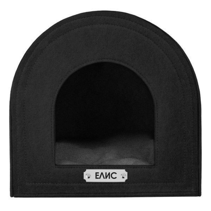 Будиночок-Хатка для Тварин BronzeDog, Чорний М 45*45*45