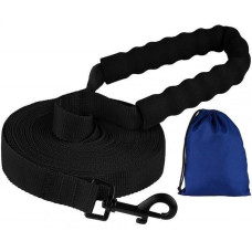 Поводок для собак нейлоновый Bronzedog Active с мягкой ручкой, Черный S 6 м