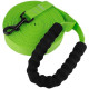 Поводок для собак нейлоновый Bronzedog Active с мягкой ручкой, Салатовый L 15 м