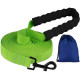 Поводок для собак нейлоновый Bronzedog Active с мягкой ручкой, Салатовый L 15 м