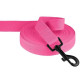 Поводок для собак нейлоновый Bronzedog Active с мягкой ручкой, Розовый M 9 м
