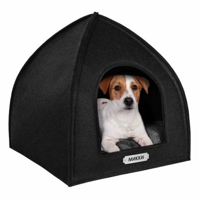 Домик-Палатка для Животных BronzeDog, Черный L 45*45*48