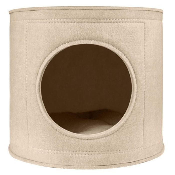 Будиночок-Пуфік для Тварин BronzeDog, Бежевий S 35*35*30