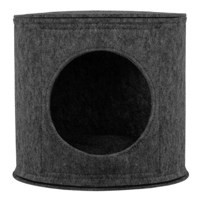 Будиночок-Пуфік для Тварин BronzeDog, Сірий М 40*40*35