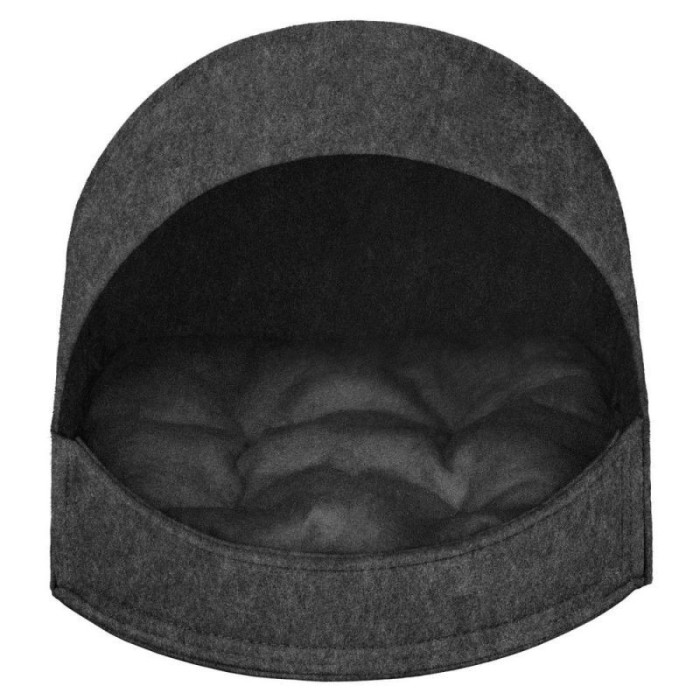 Лежанка-домик для котов из войлока, серый М 40*35*32