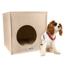 Будиночок-Кубик для Тварин BronzeDog, Бежевий S 35*35*35