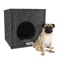 Будиночок-Кубик для Тварин BronzeDog, Сірий S 35*35*35