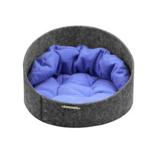 Лежанка для Котов и Собак BronzeDog ДЖЕССИ Серо-Голубая S 40*40*22