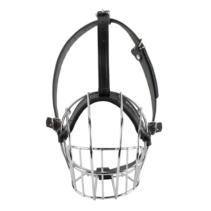 Намордник металлический Bronzedog лабрадор, золотистый ретривер №6 (11,5 х 39 х 50/66 см)