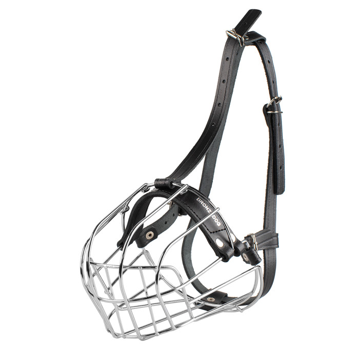 Намордник металлический Bronzedog лабрадор, золотистый ретривер №6 (11,5 х 39 х 50/66 см)