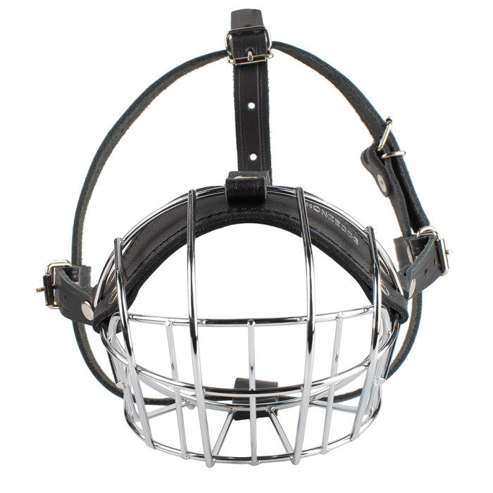 Намордник металевий Ротвейлер, Англійский Бульдог M (38-57 см / 38 см / 9,5 см)