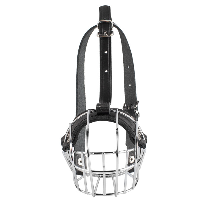 Намордник металлический Bronzedog тот-терьер №1 (6,5 х 24 х 28/32 см)