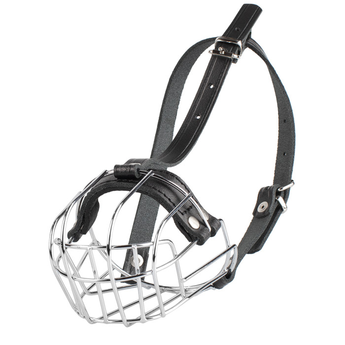 Намордник металлический Bronzedog тот-терьер №1 (6,5 х 24 х 28/32 см)