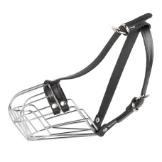 Намордник металлический Bronzedog тот-терьер №1 (6,5 х 24 х 28/32 см)