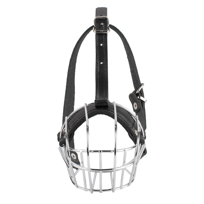 Намордник металлический Bronzedog чихуа-хуа, пекинес №2 (6,5 х 24 х 28/32 см)