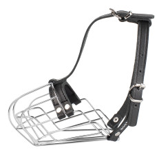 Намордник металлический Bronzedog чихуа-хуа, пекинес №2 (6,5 х 24 х 28/32 см)