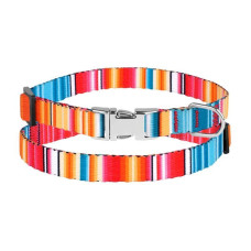 Ошейник для Собак Мелких Пород BronzeDog Urban West Нейлоновый c Металлической Пряжкой Красный XS 1 см 18-30 см 