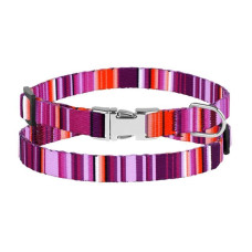 Ошейник для Собак Мелких Пород BronzeDog Urban West Нейлоновый c Металлической Пряжкой Фиолетовый XS 1 см 18-30 см 