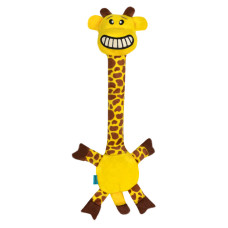 Игрушка для Собак Barksi с хрустящей шеей и пищалкой Жираф, 38х16 см