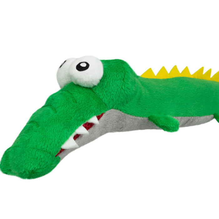 Іграшка для Собак Barksi з хрустким тулубом та пищалкою Алігатор, 42х11 см