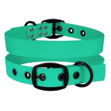 Ошейник для собак BronzeDog SURF водоотталкивающий с защитным полимерным покрытием, Зеленый S 25-33 см