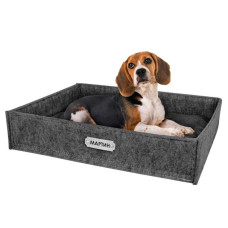 Лежанка для тварин прямокутна, Сіра ХS 30*40*9
