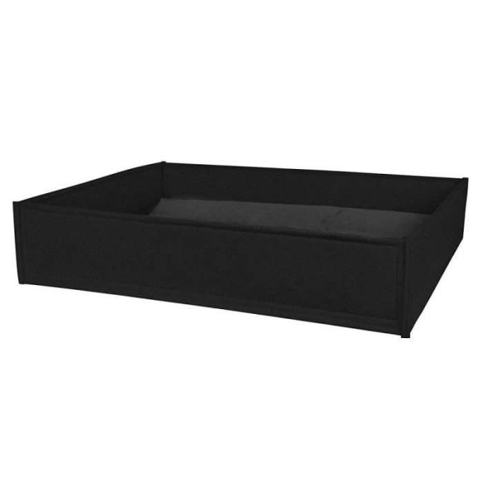 Лежанка для животных BronzeDog прямоугольная, Черная L 45*60*12