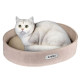 Лежанка для тварин овальна, бежева ХL 65*86*16