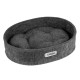 Лежанка для животных BronzeDog овальная, серая М 40*52*11
