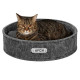 Лежанка для животных BronzeDog круглая серая L 50*12