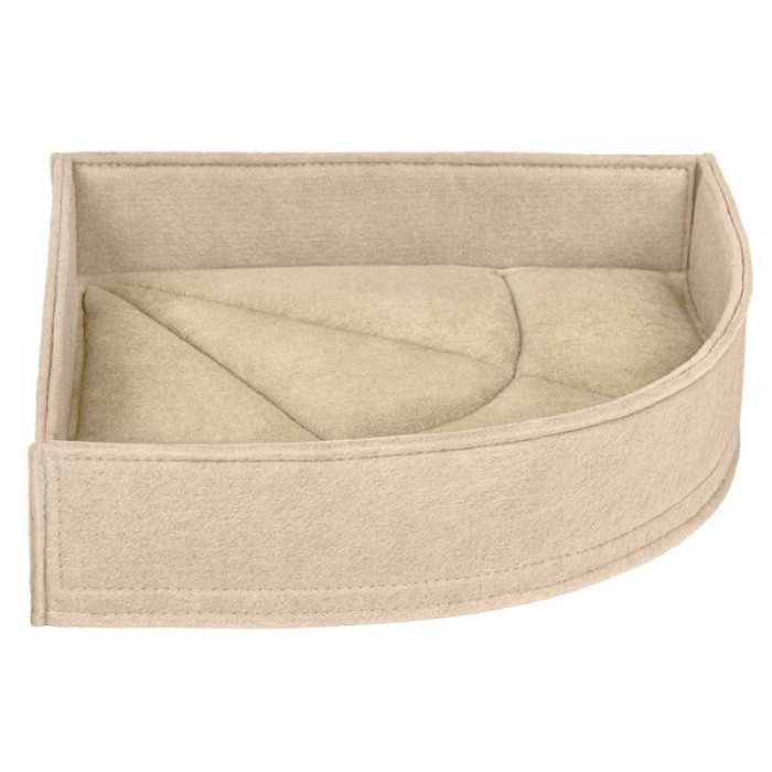 Лежанка для тварин кутова, Бежева L 50*50*85*11