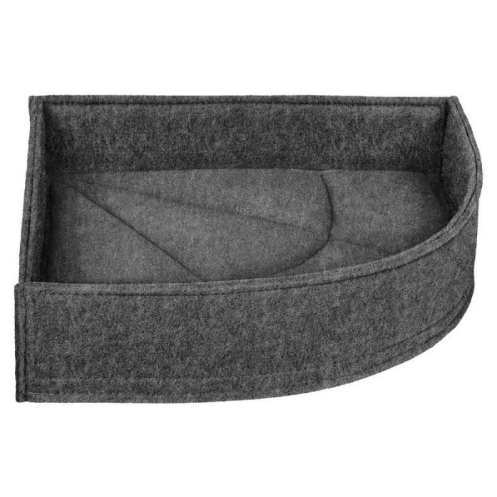 Лежанка для тварин кутова, Сіра М 42*42*70*10