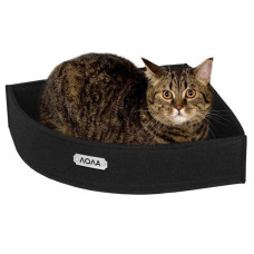 Лежанка для тварин кутова, Чорна S 35*35*60*9