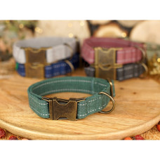 Нашийник для собак Сotton Antiq Зелений XS 18-28 см