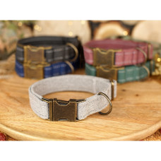 Нашийник для собак Сotton Antiq Світло-Сірий XS 18-28 см