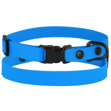 Нашийник для собак дрібних порід Surf пластикова пряжка водовідштовхувальний із захисним полімерним покриттям Блакитний XS 18-28 см