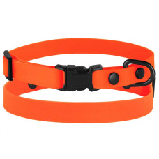 Нашийник для собак дрібних порід Surf пластикова пряжка водовідштовхувальний із захисним полімерним покриттям Помаранчевий XS 18-28 см