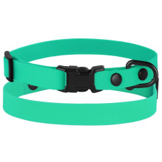 Нашийник для собак дрібних порід Surf пластикова пряжка водовідштовхувальний із захисним полімерним покриттям Зелений XS 18-28 см