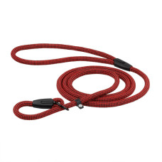 Поводок-удавка Bronzedog Active из альпинистского шнура Черно-Красный 183 см, M