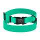 Ошейник для собак BronzeDog Surf водоотталкивающий с защитным полимерным покрытием и металлической пряжкой Зеленый M 30-40 см