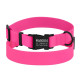Нашийник для собак Surf водовідштовхувальний із захисним полімерним покриттям та металевою пряжкою Рожевий L 35-45 см