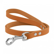 Поводок для Собак Кожаный BronzeDog Classic с Хромированной Фурнитурой Горчичный L 1,6см 122см