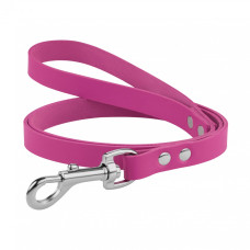 Поводок для Собак Кожаный BronzeDog Classic с Хромированной Фурнитурой Розовый L 1,6см 122см