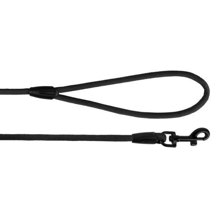 Тренировочный поводок для собак Bronzedog Active из шнура, L - 10,3 м, 0,7 см, Черный 