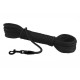 Тренировочный поводок для собак Bronzedog Active из шнура, L - 10,3 м, 0,7 см, Черный 