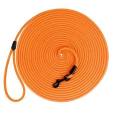 Тренировочный поводок для собак Bronzedog Active из шнура, L - 10,3 м, 0,7 см, Оранжевый 