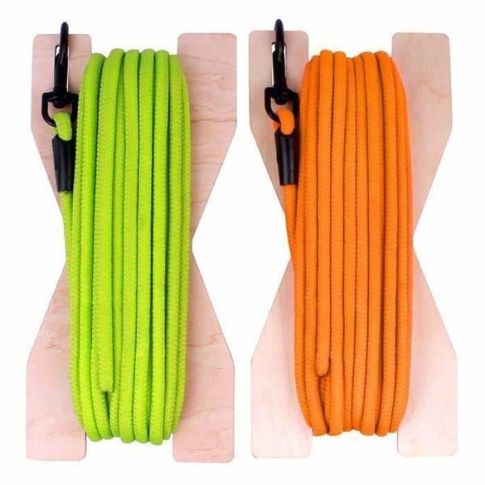 Тренировочный поводок для собак Bronzedog Active из шнура, L - 10,3 м, 0,7 см, Оранжевый 