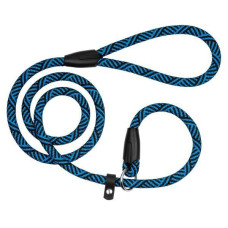 Поводок-удавка тренировочный Bronzedog Active из альпинистского шнура 152 см, Черно-Синий 