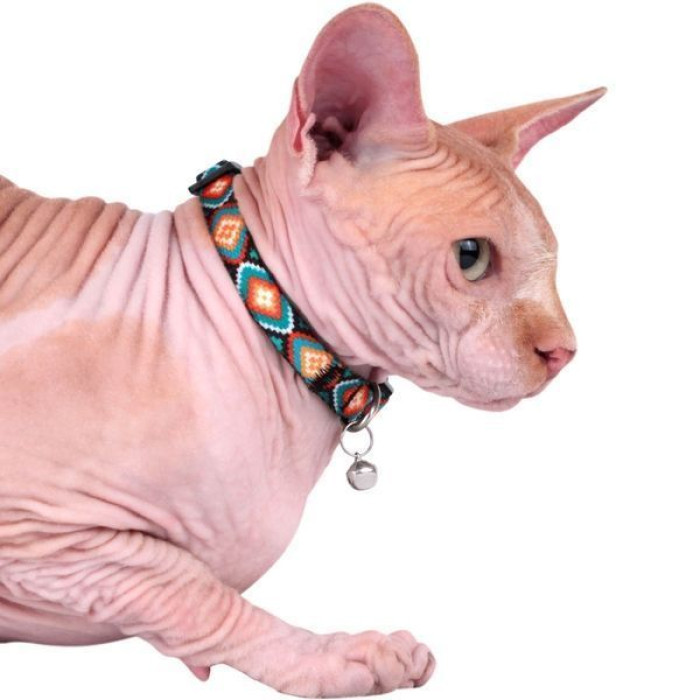 Нашийник для котів Urban з дзвіночком, Ромби